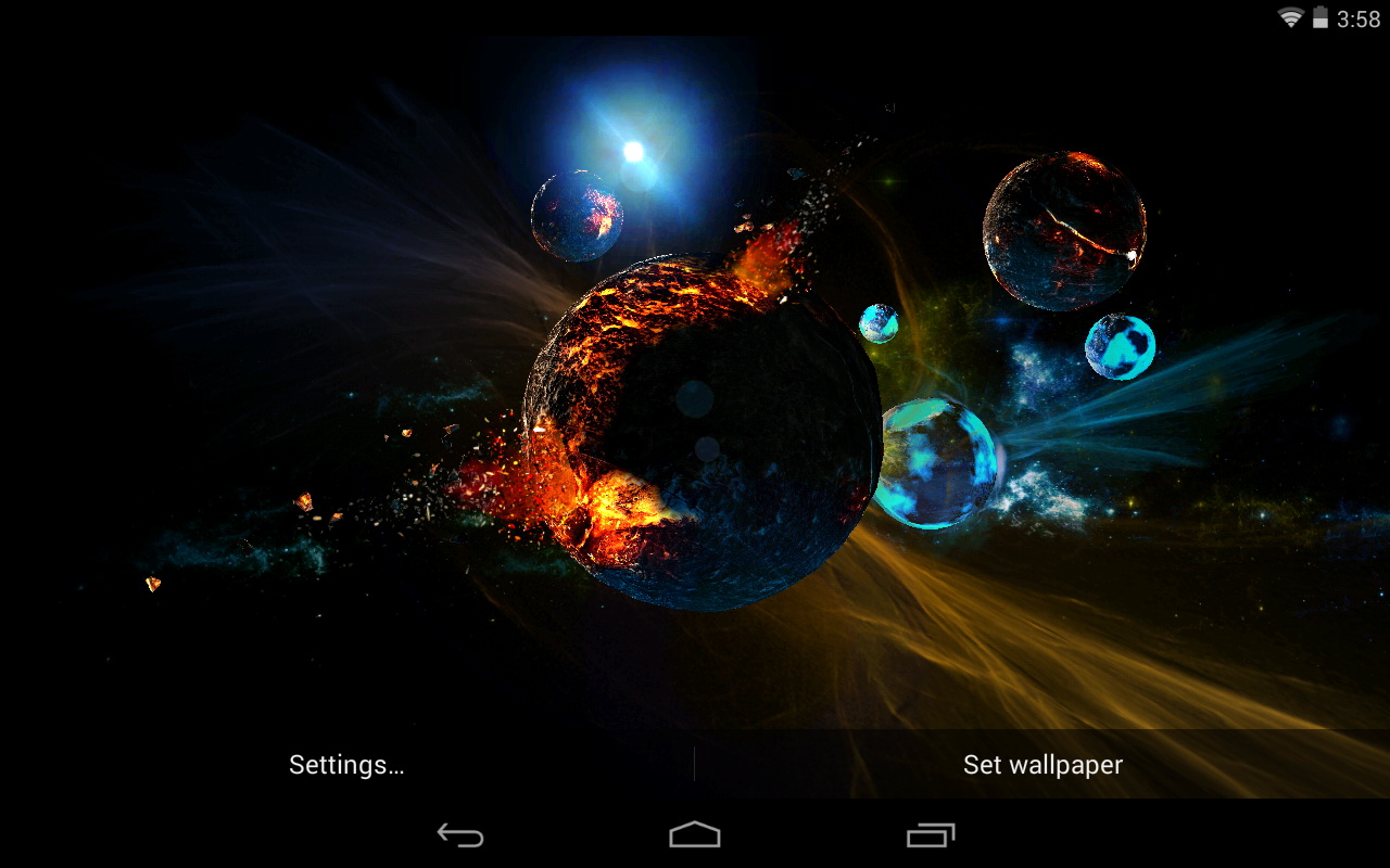 Space live wallpaper