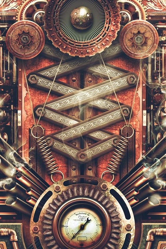 Steampunk android wallpaper