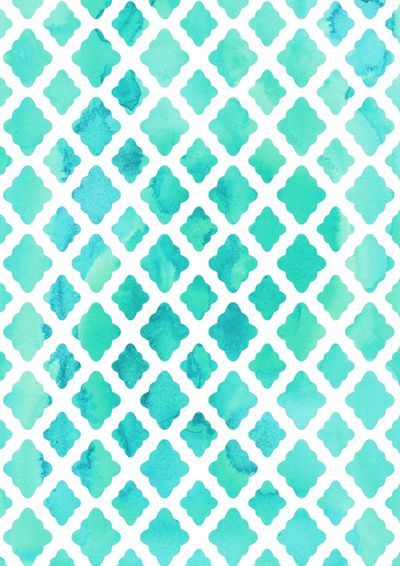 Teal pattern wallpaper