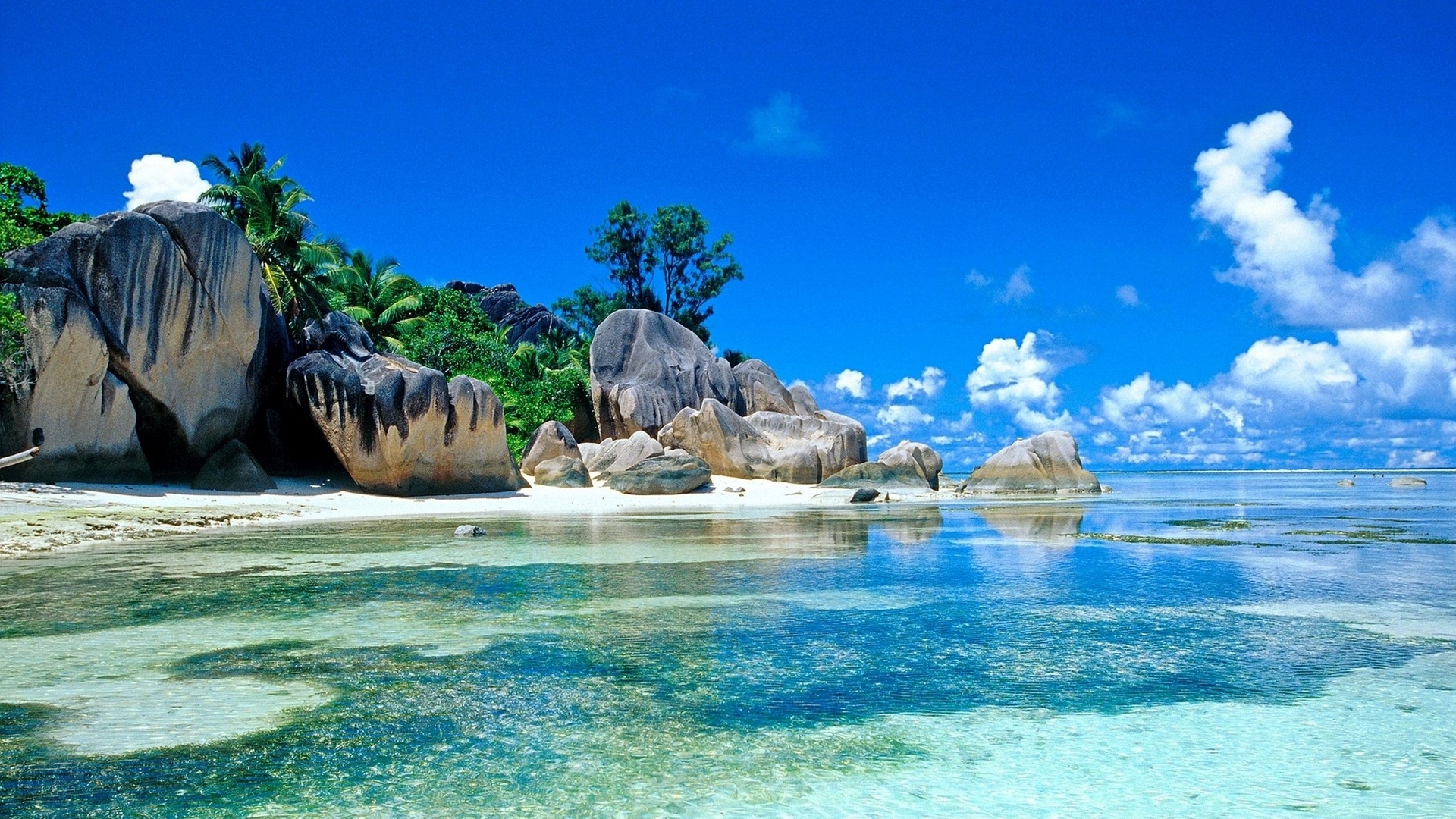 Tropical beach desktop wallpaper