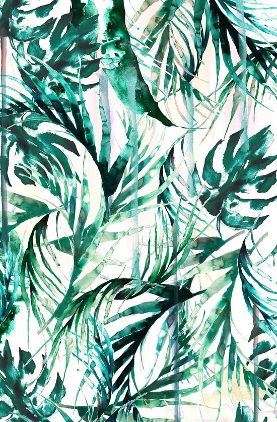 Tropical print wallpaper