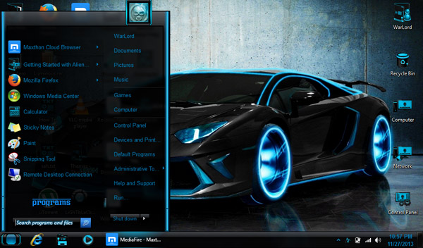 Windows 7 background themes