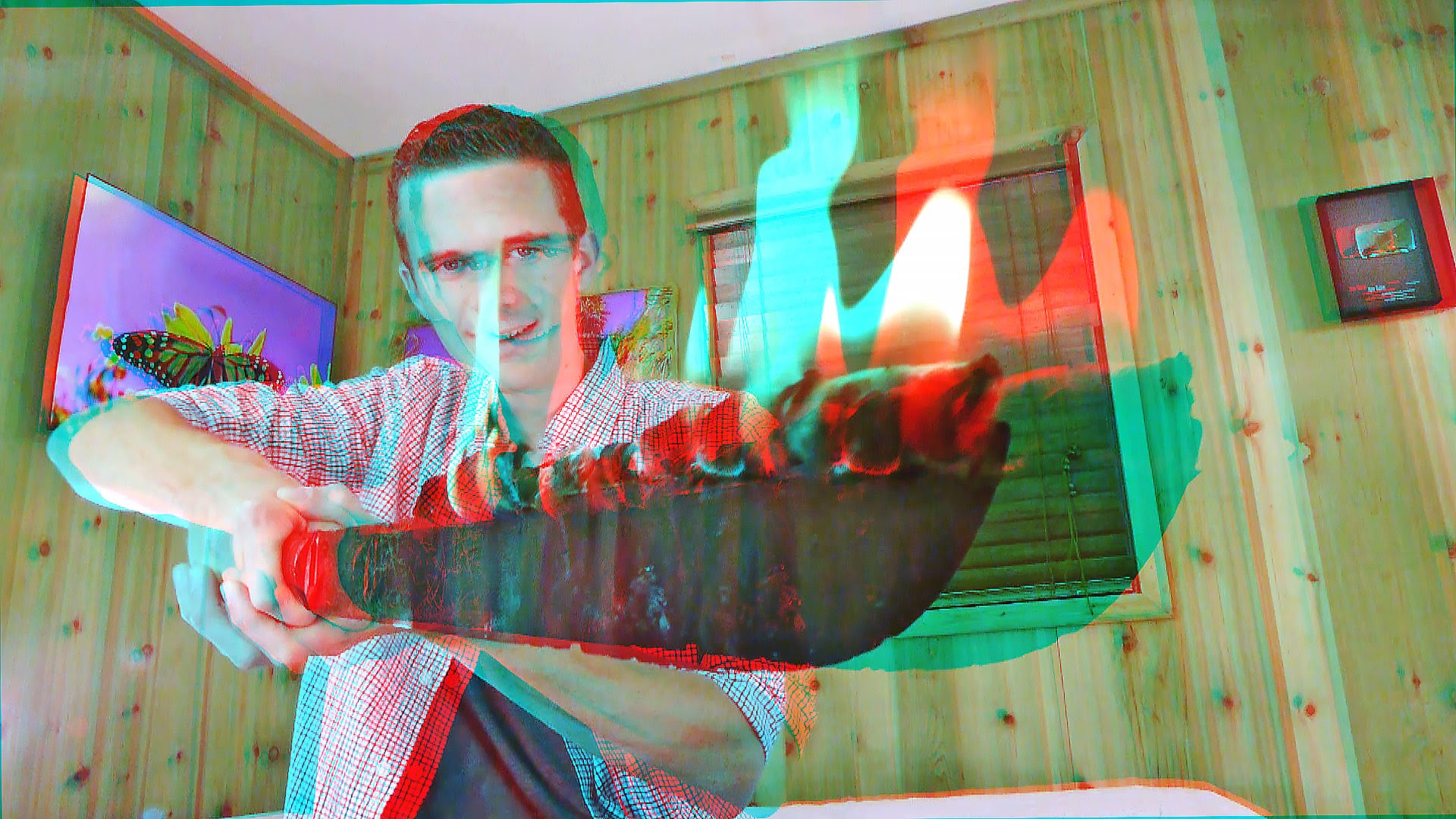 3D Video Extreme SCARY FIRE SWORD!!! - YouTube
