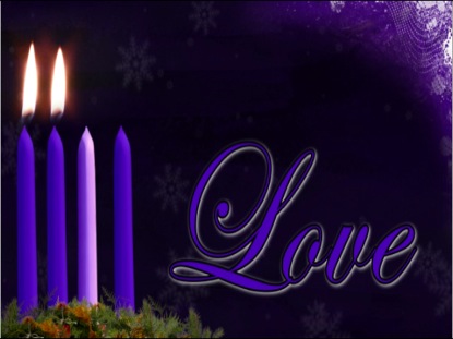 Advent Love Candle Background | Vertical Hold Media | WorshipHouse