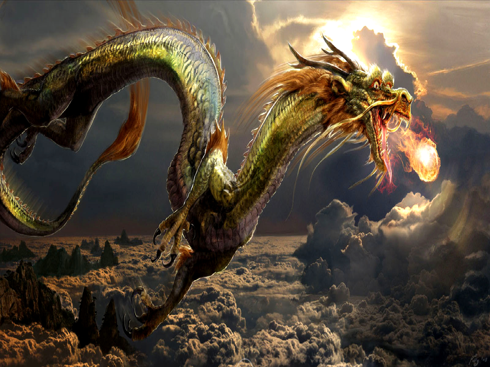 Awesome Dragon Wallpapers - Wallpapers Browse