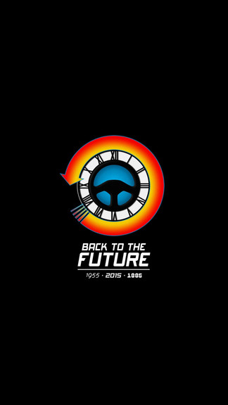 Back To The Future Minimal iPhone 6 Wallpaper