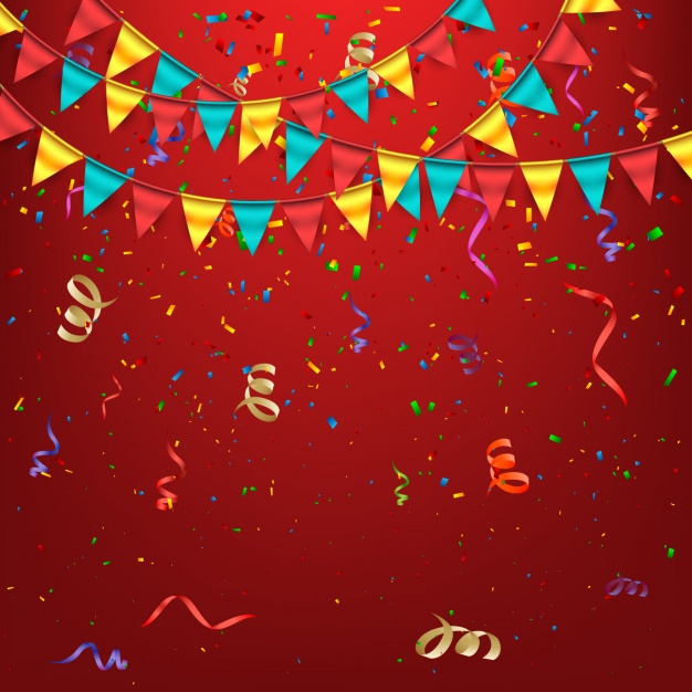 Coloured birthday background Vector | Free Download