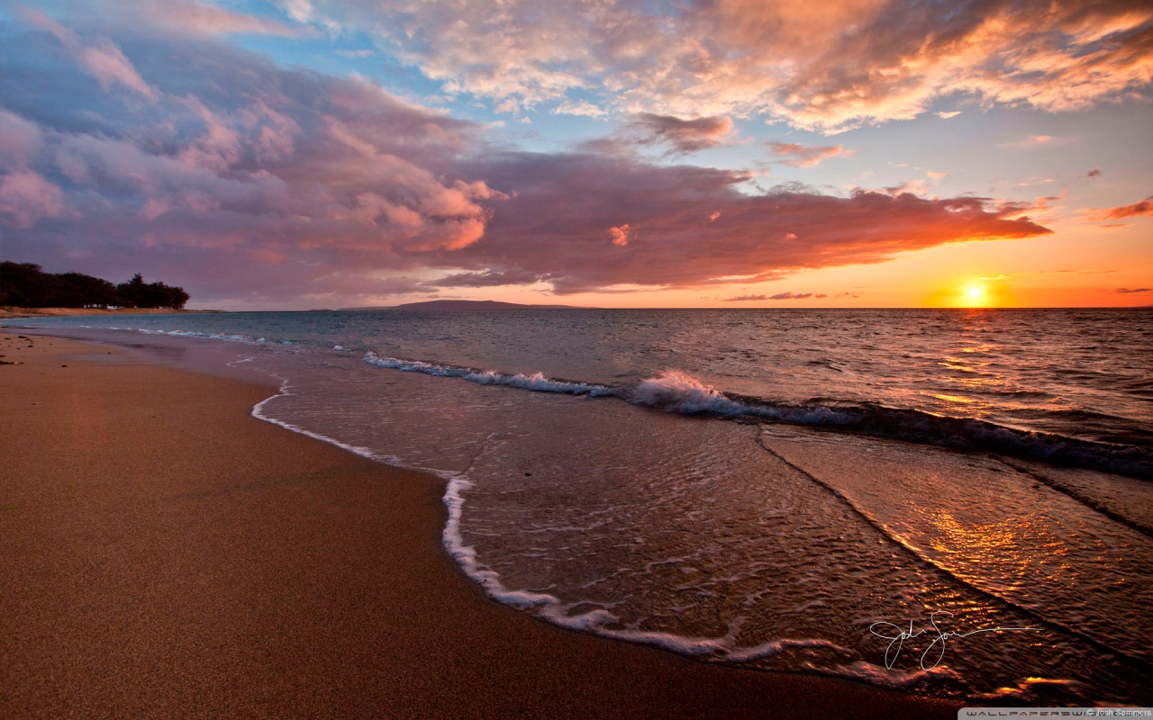 Beach - Sunset HD desktop wallpaper : High Definition : Fullscreen