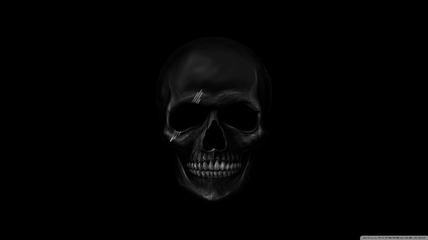 Black Skull HD desktop wallpaper : High Definition : Fullscreen