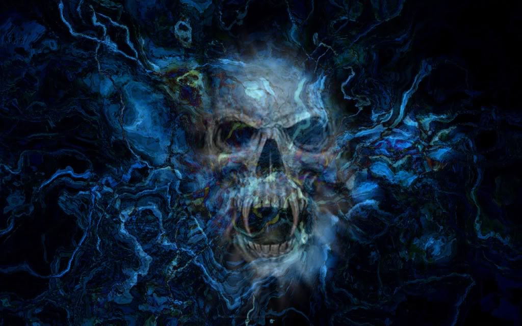 Blue Skull Wallpaper - WallpaperSafari.