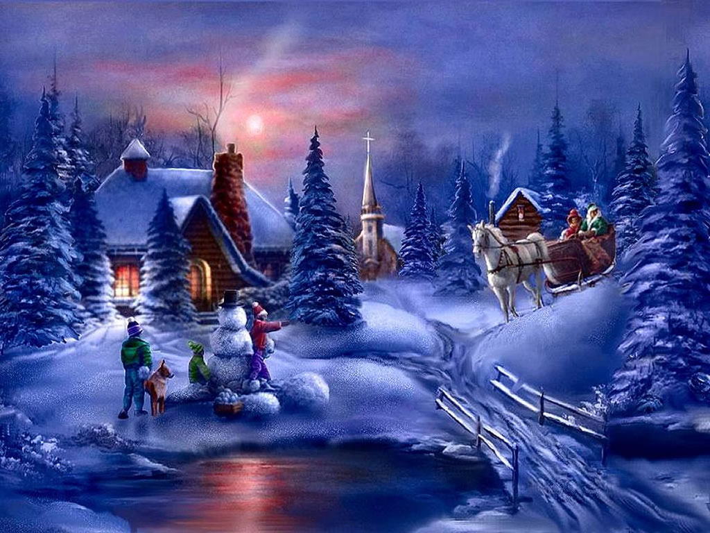 Winter Backgrounds Scenes Group (61+)