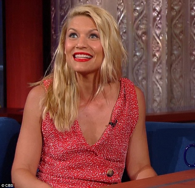 Homeland's Claire Danes appears on The Late Show with Stephen