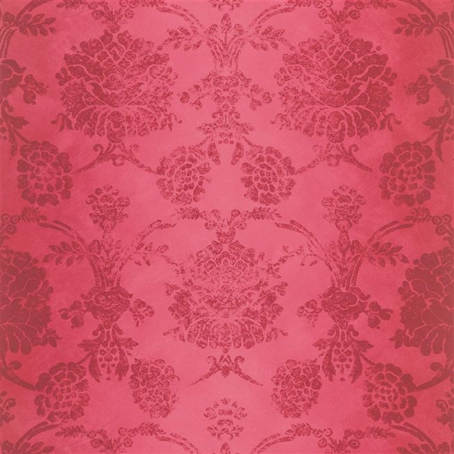 sukumala - crimson wallpaper | Designers Guild
