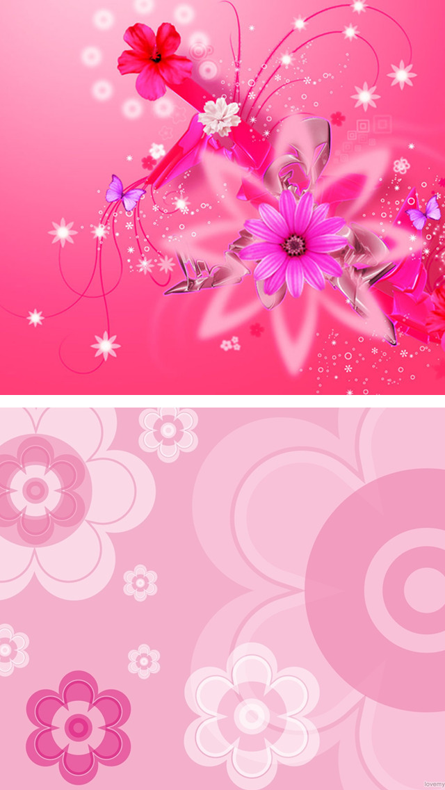 Cute Girly Wallpapers - Pink & Floral Pictures HD | Apps | 148Apps