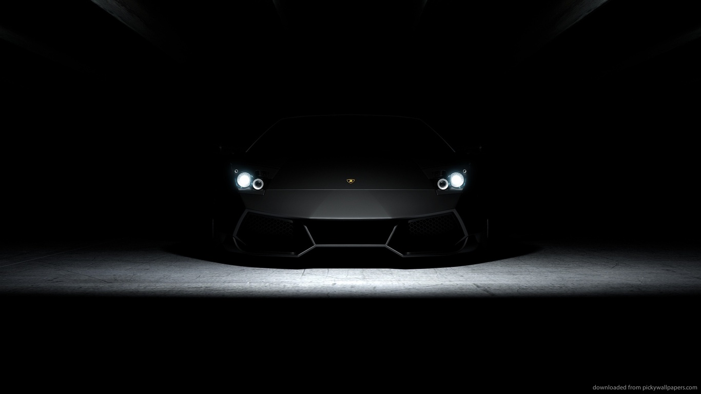 Download 1366x768 Lamborghini Aventador Lp700 In Dark Wallpaper