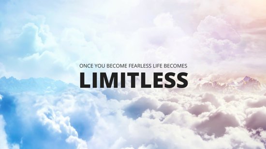 Fearless Motivational Quote Desktop Wallpaper - Templates by Canva