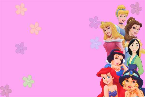 Disney Princess for Girl Birthday Invitations Ideas – BagVania