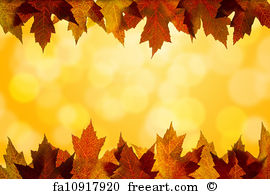 Free art print of Maple Leaves Mixed Fall Colors Background 2