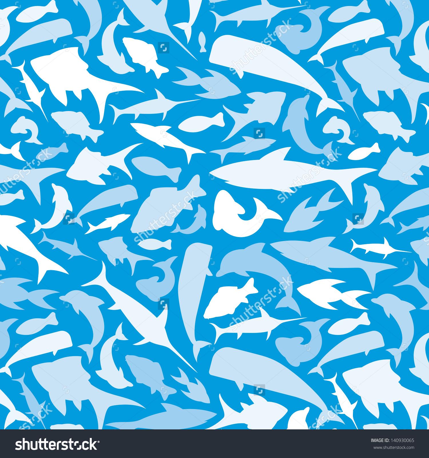 Decorative Fish Background Stock Illustration 140930065 - Shutterstock