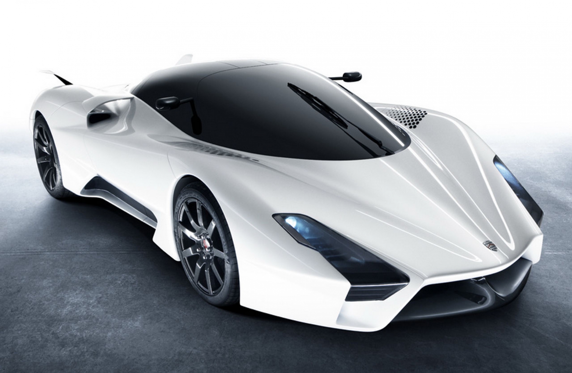 Top Speed White SSC Tuatara Future Super Car W #6232 Wallpaper