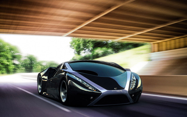 Widescreen HD wallpaper super sleek car of the future  | Plethora