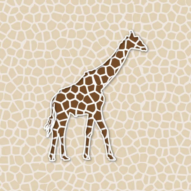 Giraffe background Vector | Free Download