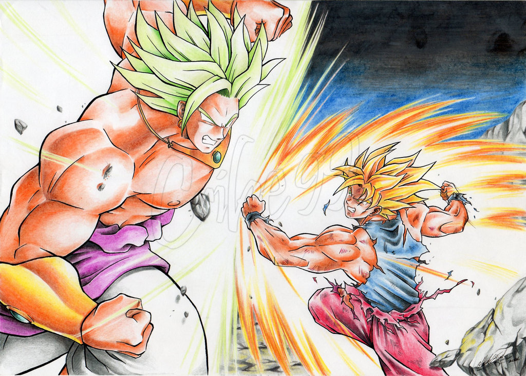 Goku vs broly wallpaper.