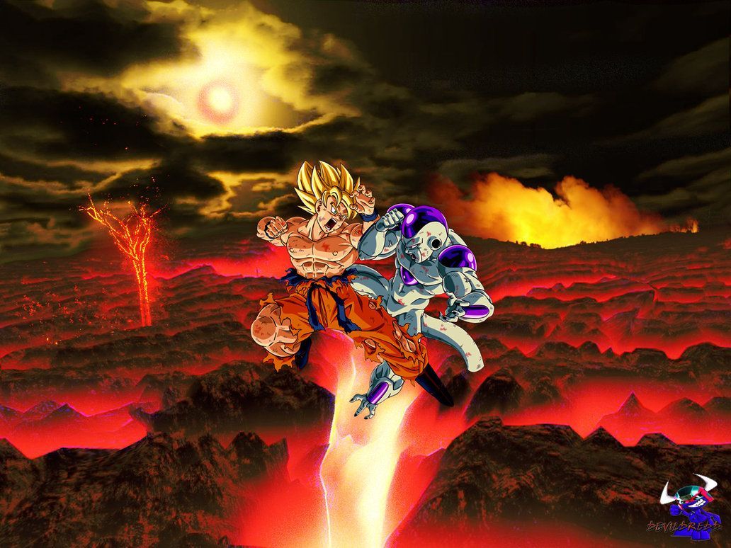 Goku vs frieza wallpaper.