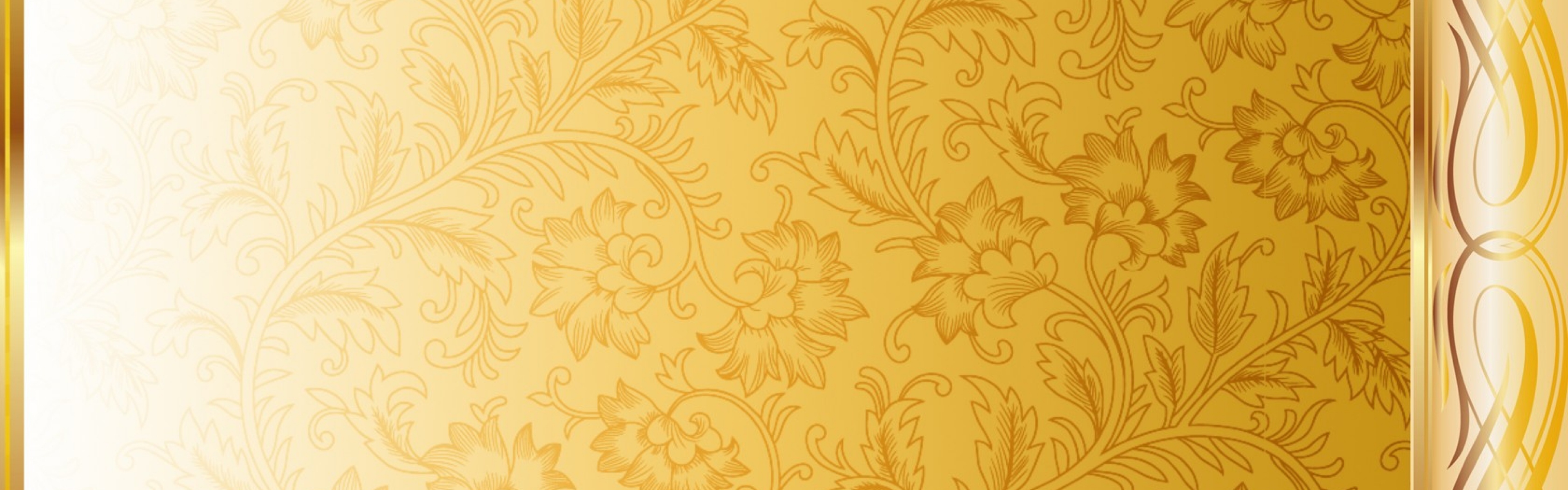 Gold pattern wallpaper