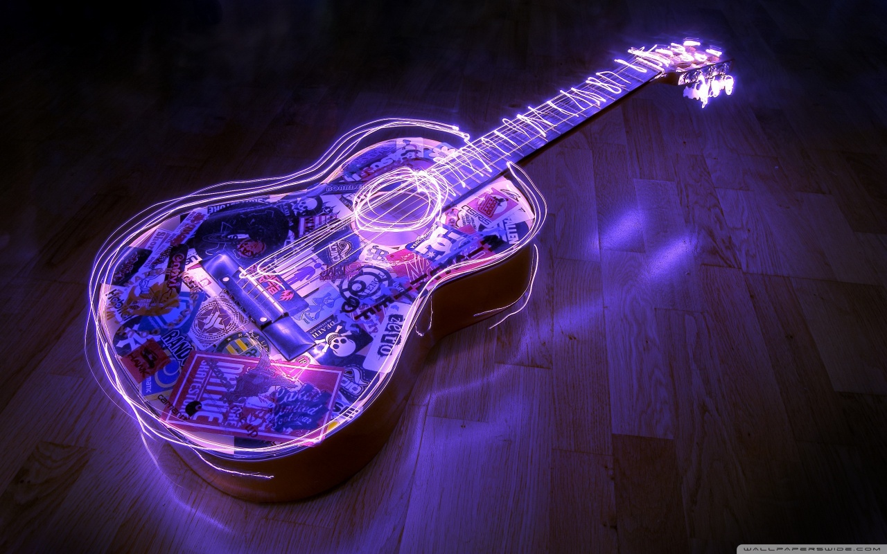 Guitar, Creative Art HD desktop wallpaper : Widescreen : High