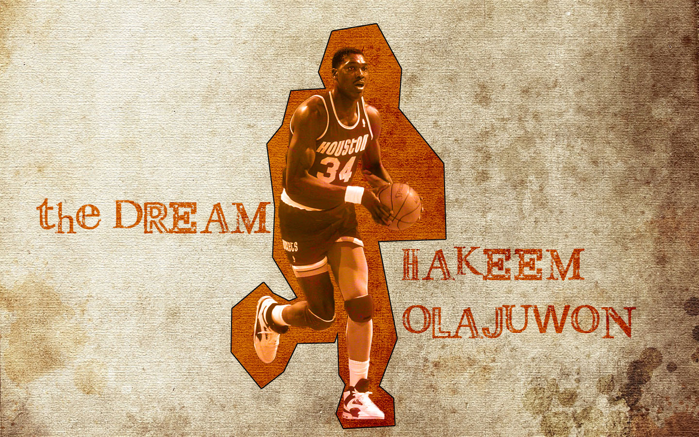 Hakeem The Dream Olajuwon Wallpaper | Basketball Wallpapers at