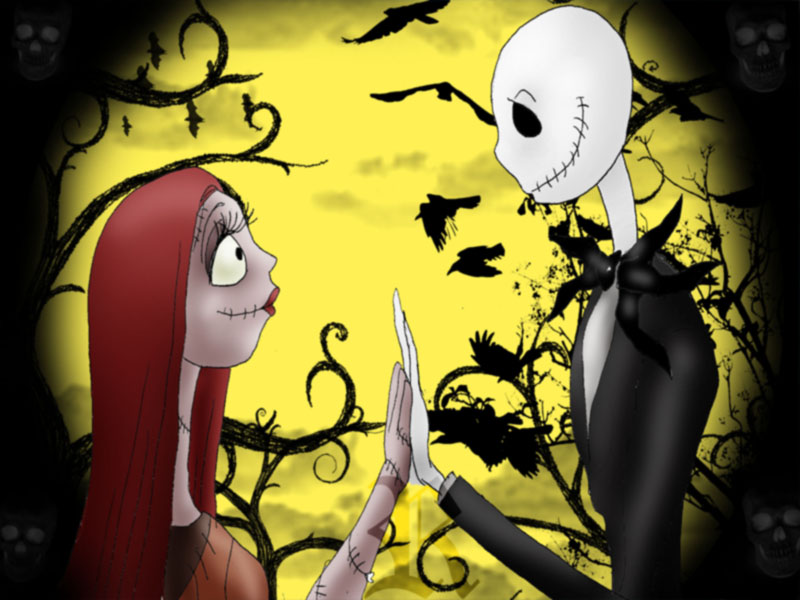 Jack and sally wallpaper.