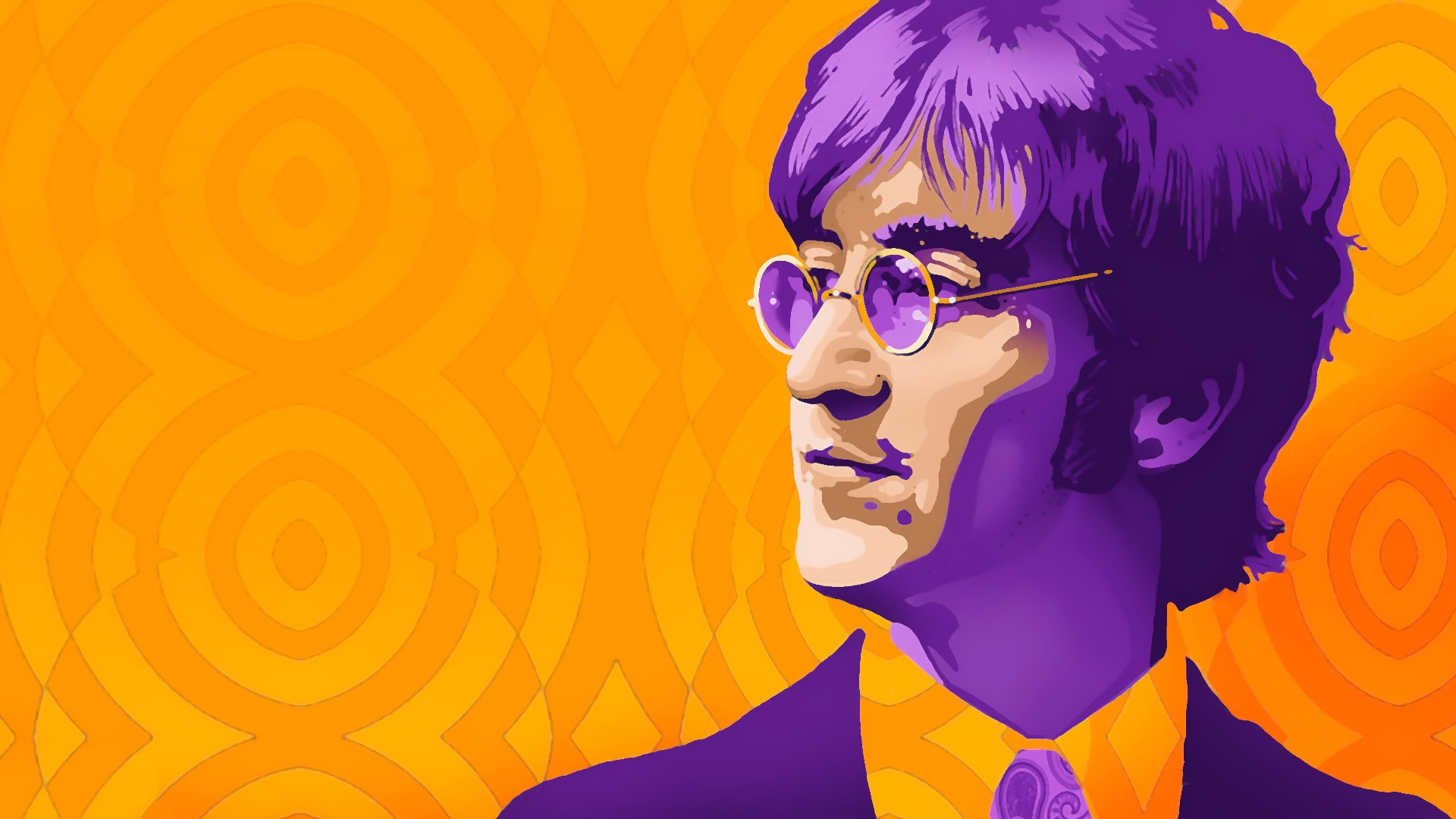 John Lennon Wallpaper Painting : beatles