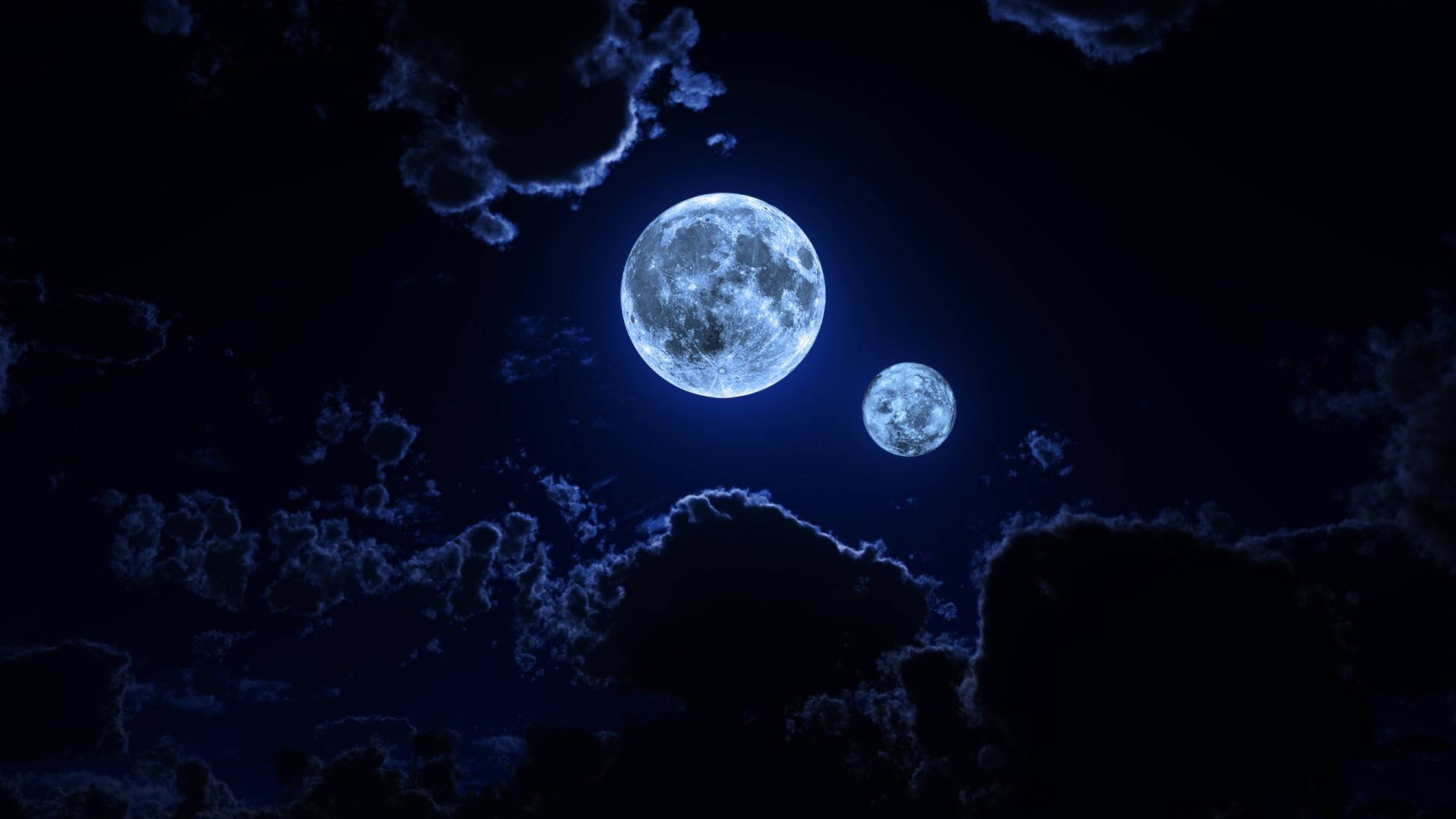 1024x768px Amazing Moon at Night Wallpaper | #448997