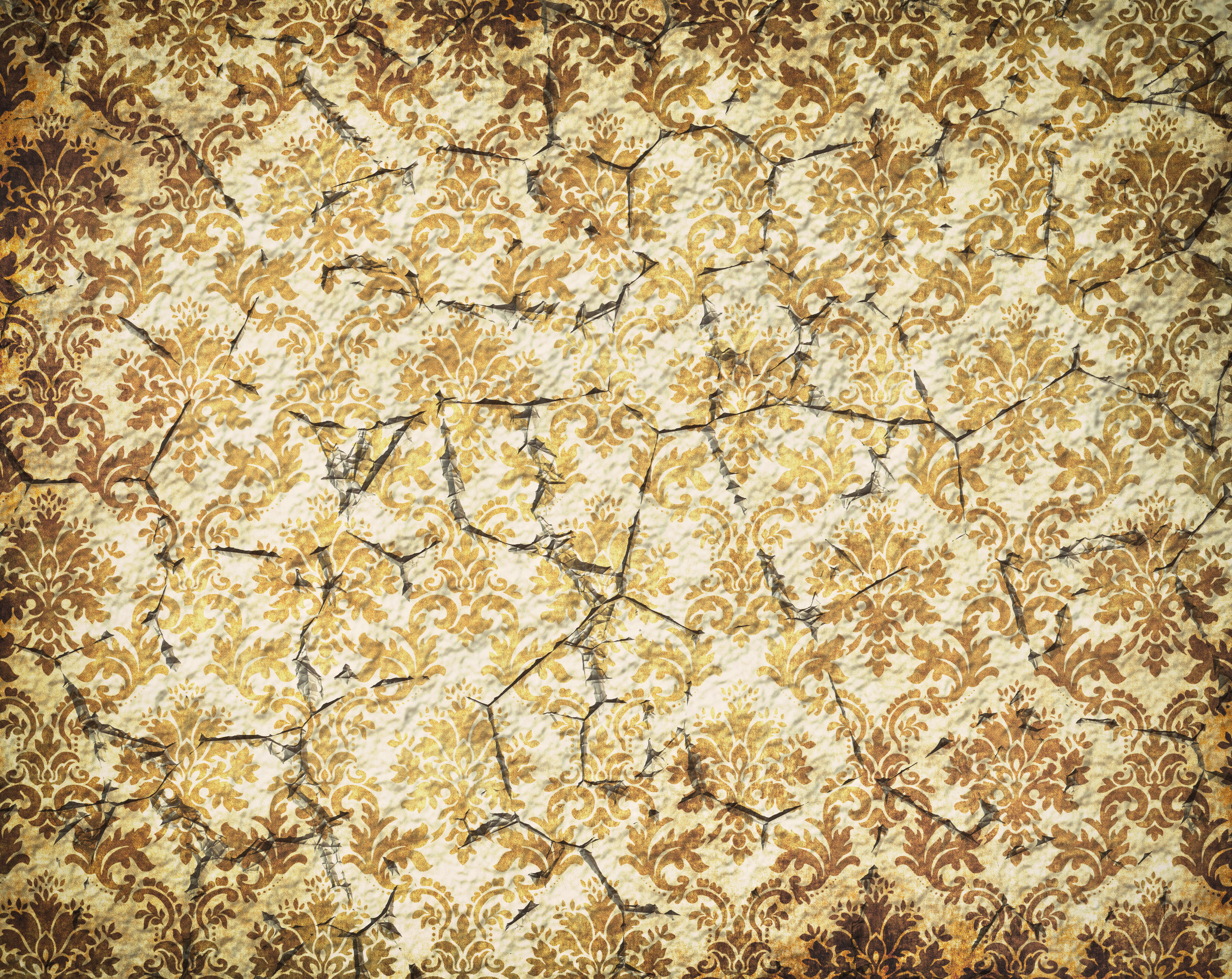 Two old faded and cracked wallpaper backgrounds | www