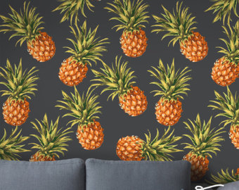 Pineapple wallpaper | Etsy