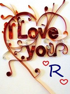 Download Love Letter R wallpapers to your cell phone - letter r