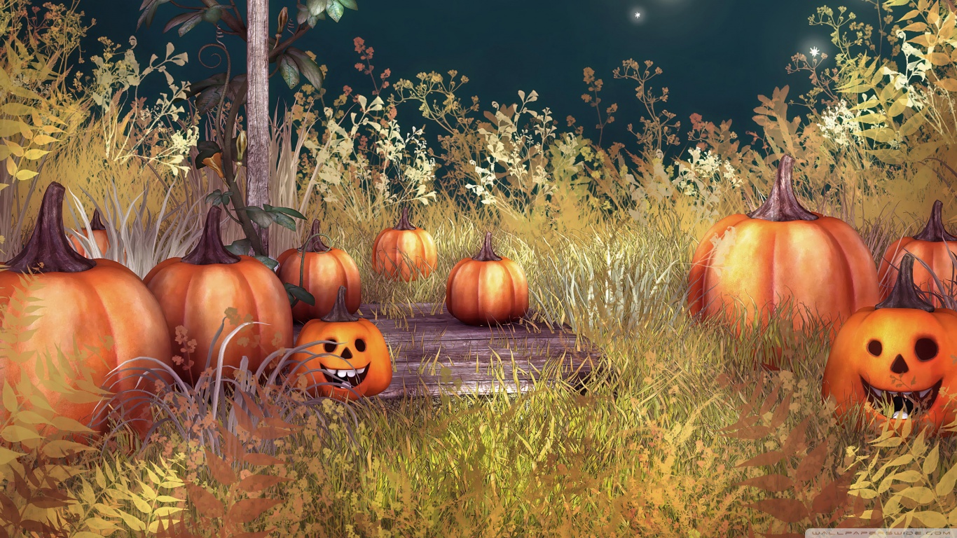 Halloween Pumpkins HD desktop wallpaper : High Definition : Mobile